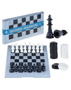 Игра настольная Шашки Шахматы бол сер Десятое королевство