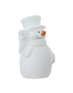 Ночник Снеговик в шляпе белый Risalux