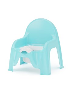 Горшок стульчик с крышкой цвет голубой Альтернатива