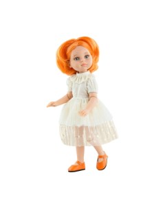 Кукла Анита в белом воздушном платье 32 см шарнирная Paola reina