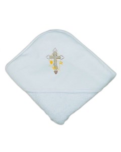Полотенце уголок для крещения с вышивкой 75 110 махра интерлок Alis