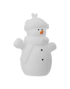 Ночник Снеговик в шапке белый Risalux