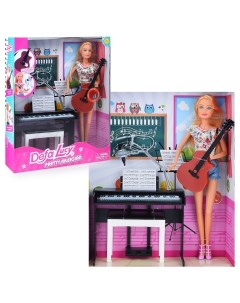 Кукла с музыкальными инструментами в коробке Defa lucy