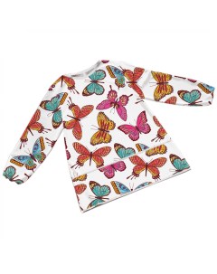 Фартук детский Полет красочных бабочек с рукавами от 3 до 4 лет Joyarty