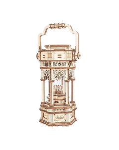 3D деревянный конструктор Музыкальная шкатулка Викторианский фонарь AMK61 Robotime