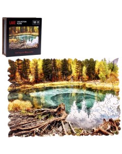 Пазл фигурный Озеро в лесу 110 деталей 20 2x28 8 см Melograno puzzle