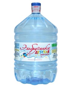 Вода питьевая детская 19л в разовой таре Эльбрусинка