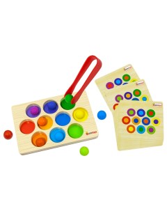 Сортер Цветные шарики с пинцетом арт СОР87 Alatoys