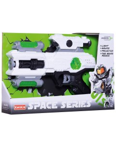 Бластер игрушечный SPACE SERIES со световыми и звуковыми эффектами 2 цвета Junfa toys