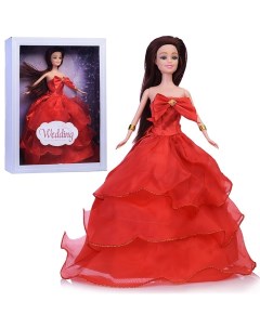 Кукла 30 см красное платье в коробке Oubaoloon