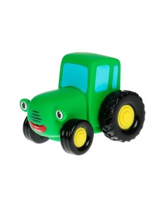 Игрушка пластизоль для ванны Синий трактор 10 см зеленый Капитошка