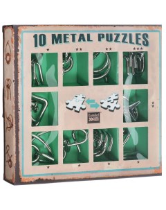 Головоломка Eureka 3D Puzzle зеленый металлический 10 шт 473357 Eureka 3d puzzle