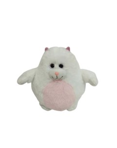 Мягкая игрушка Кошка белая с розовым 20 см M4949 Abtoys
