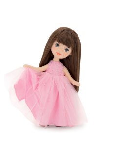 Мягкая кукла Sophie в розовом платье с розочками 32 см Orange toys