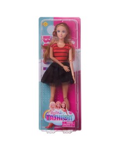 Кукла Defa Lucy Модная девушка в красной кофте и черной юбке 28см Junfa toys
