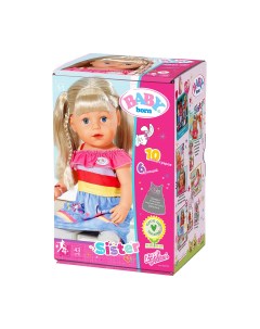 Интерактивная кукла BABY born Сестричка 43 см аксессуары 41027 Zapf creation