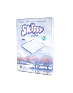 Гигиенические пеленки детские Light р р 60x60 10 шт Skippy