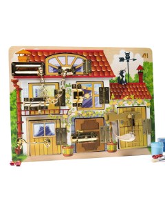Бизиборд Домик с замочками 2729062 Деревянные игрушки