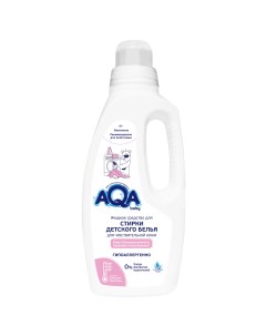 Жидкое средство для стирки детского белья для чувствительной кожи 1000 мл Aqa baby