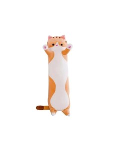 Мягкая игрушка Кот батон 90 см рыжий Подушка обнимашка Длинный кот сосиска антистресс Toysbaby