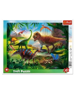 Пазл Динозавры в рамке 25 деталей 31343 с 4 лет Trefl