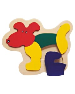 Пазл собака 5 деталей Wooden toys