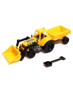 Игрушка Трактор Mini с грейдером и прицепом лопатка МИКС Guclu