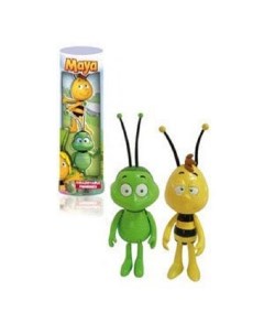 Пластизоль Набор фигурок Вилли и зеленый жук навозник Бен Пчелка майя