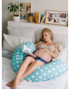 Подушка для беременных Бумеранг Прянички кофе Bio-textiles