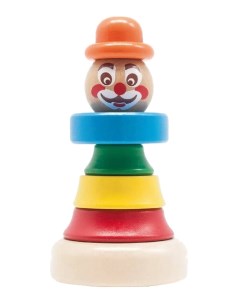 Пирамидка Клоун 1 Игрушки из дерева