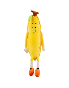 Мягкая плюшевая игрушка антистресс Банан с ногами и руками голубой 70 Nano shop