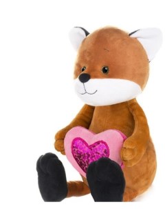 Мягкая игрушка Романтичный лисенок с сердечком MT GU042021 4 25 25 см Maxitoys