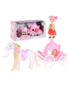 С куклой лошадью и аксессуарами в коробке Oubaoloon