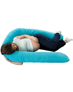 Подушка для беременных U образная Бирюзовый мкв Холлофайбер Dreambag