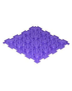 Массажный развивающий коврик пазл Камни мягкие фиолетовый 1 эл Ортодон