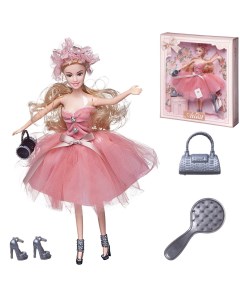 Кукла Junfa Atinil Мой розовый мир с черным клатчем 28см WJ 21542 Junfa toys
