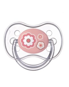 Пустышка круглая Canpol Newborn baby силикон 6 18 мес арт 22 563 цвет розовый Canpol babies