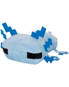 Мягкая игрушка Minecraft Axolotl голубой 34 см Pixel crew
