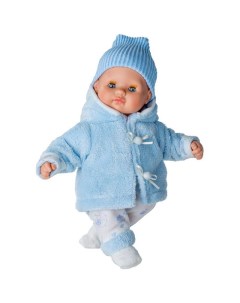 Кукла мягконабивная 34см Baby Shoes Azul 463 Berjuan