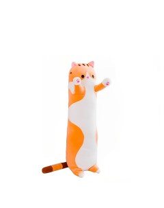 Мягкая игрушка антистресс кот батон багет 110 см рыжий Market toys lab