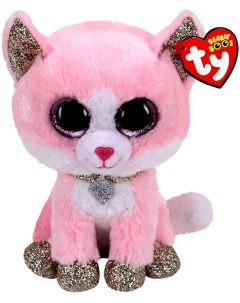Мягкая игрушка Амая кошка 25см розовый 36489 Ty