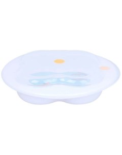 Герметичная тарелка с крышкой Woodcamp в форме клевера Белый Bebe confort