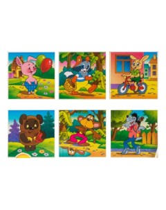 Детские кубики Любимые мультфильмы Step puzzle