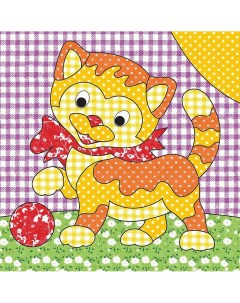 Набор для творчества Веселые картинки Пэчворк Котёнок Рыжий кот