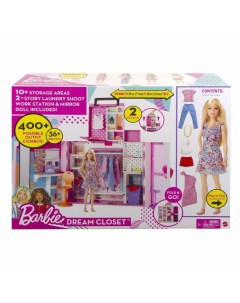 Шкаф мечты Mattel с куклой HGX57 Barbie