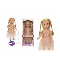 Кукла Junfa Ardana Baby в персиковом воздушном длинном платье 45 см Junfa toys