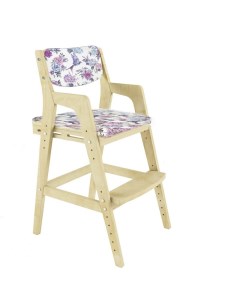 Детский растущий стул Вуди Без покрытия с чехлом Колибри Робин wood