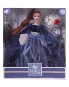 Кукла ABtoys Emily Синяя серия платьем с прозрачной накидкой аксессуары 30см WJ 12667 Jiangsu holly everlasting inc.