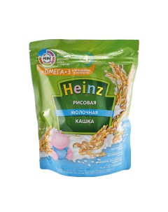 Каша рисовая молочная с 4 месяцев 200 г Heinz