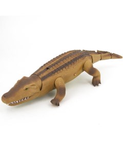Радиоуправляемый коричневый крокодил со световым эффектами RuiCheng 9985 B Rui cheng